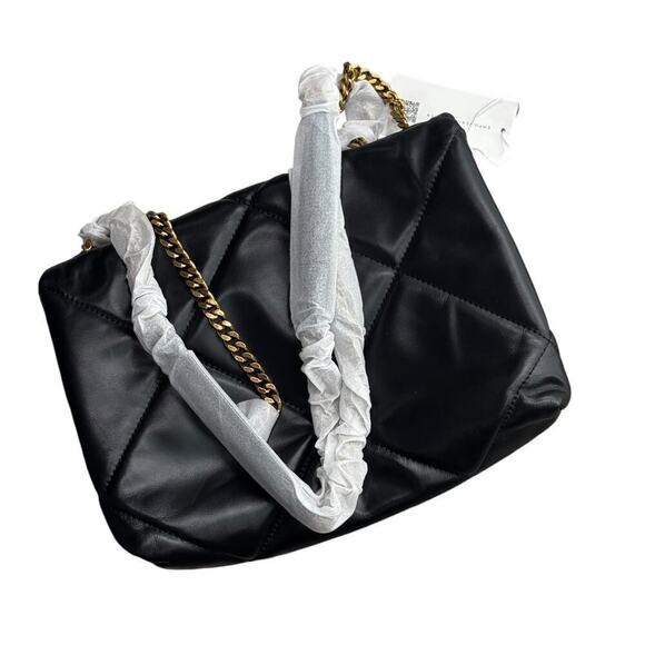 Tory Burch Kira Diamond Quilt Pave Concertible Shoulder Dust Bag OS NWT - Picture 9 of 13